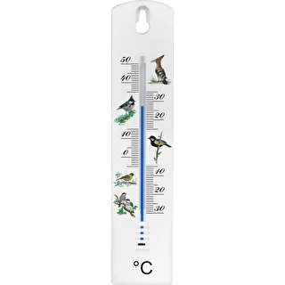 Universell termometer med grafik - fåglar (-30°C till +50°C) 20cm