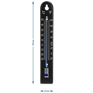 Universell termometer (-30 till +50°C), 17 cm, svart – photo 4