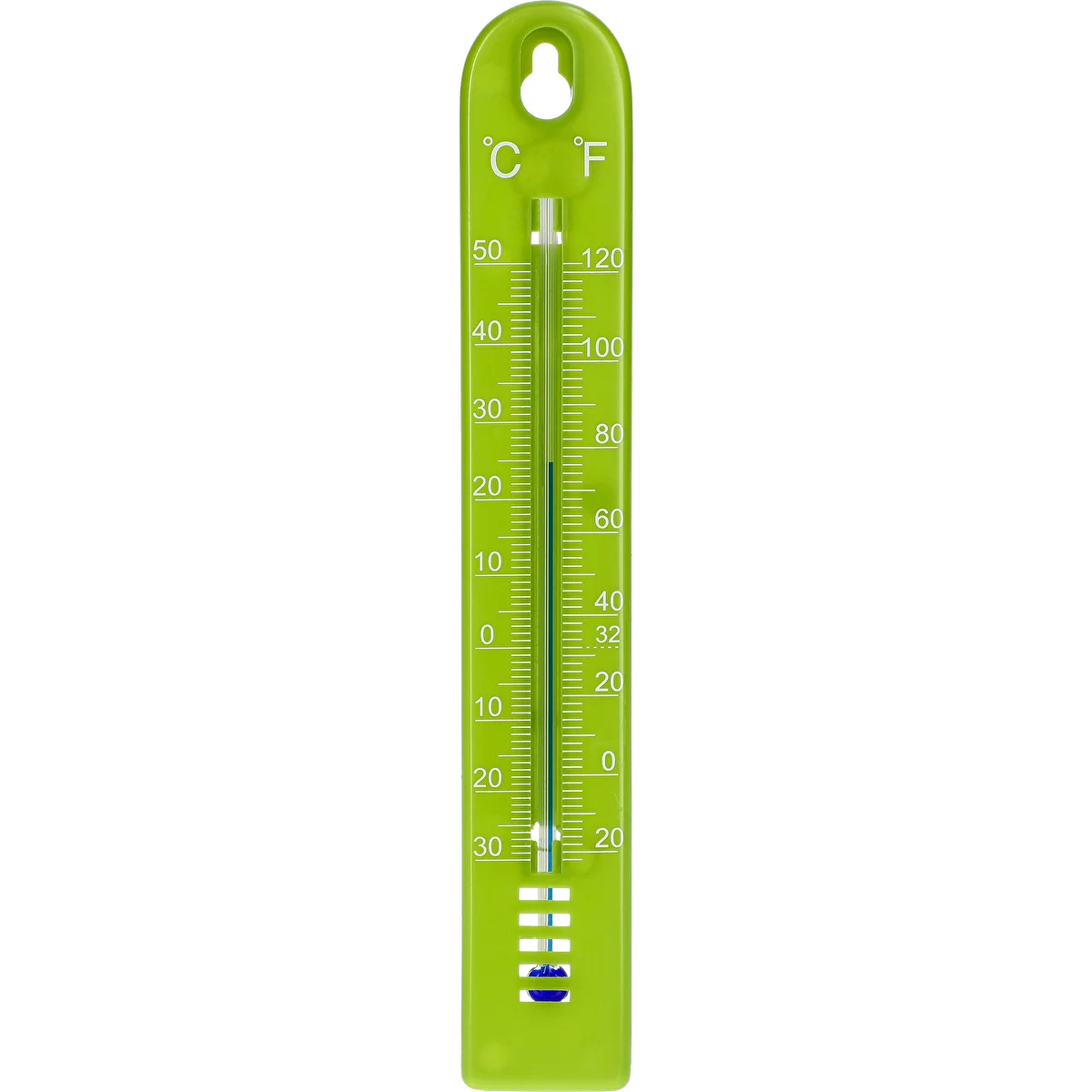 Universell termometer (-30 till +50°C), 17 cm, grön