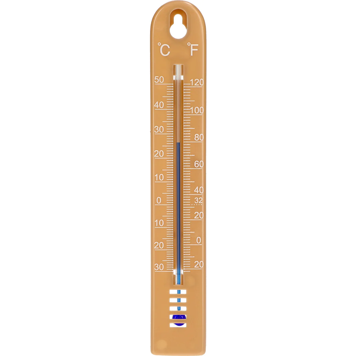 Universell termometer (-30 till +50°C), 17 cm, ljusbrun
