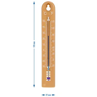 Universell termometer (-30 till +50°C), 17 cm, ljusbrun – photo 4