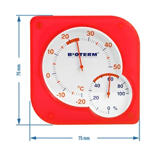 Inomhus bimetalltermometer med hygrometer (-20 till +50°C) mix – photo 6