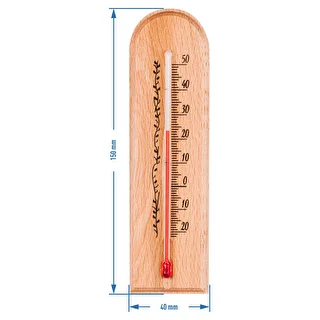 Rumstermometer med mönster (-20°C till +50°C) 15cm – photo 3