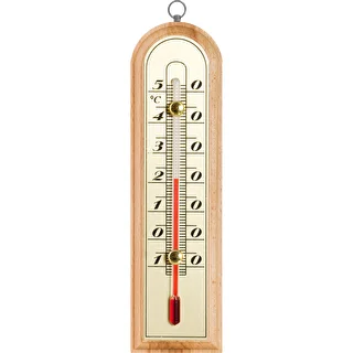 Rumstermometer med guldskala (-10°C till +50°C) 16cm