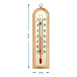 Rumstermometer med guldskala (-10°C till +50°C) 16cm – photo 2