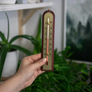 Rumstermometer med guldfärgad skala (-10°C till +50°C) 22cm, mix – photo 3