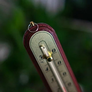 Rumstermometer med guldfärgad skala (-10°C till +50°C) 22cm, mix – photo 4