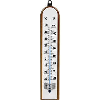 Rumstermometer med vit skala (-30°C till +50°C) 20cm