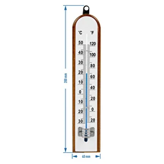 Rumstermometer med vit skala (-30°C till +50°C) 20cm – photo 2