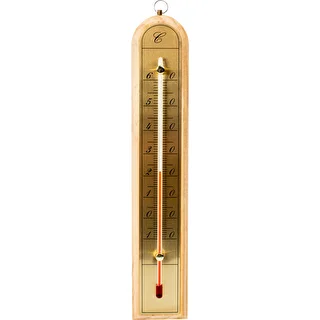 Rumstermometer med guldskala (-10°C till +60°C) 28cm mix