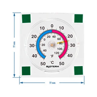 Universell transparent självhäftande termometer (-50°C till +50°C) – photo 2