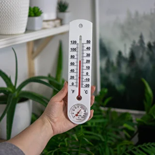 Universell vit termometer med hygrometer (-20°C till +50°C) 25cm – photo 3