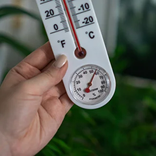 Universell vit termometer med hygrometer (-20°C till +50°C) 25cm – photo 4