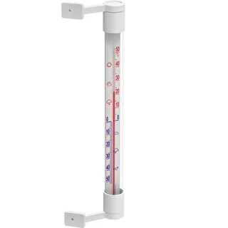 Vit utomhustermometer (-50°C till +50°C) 22cm – photo 2