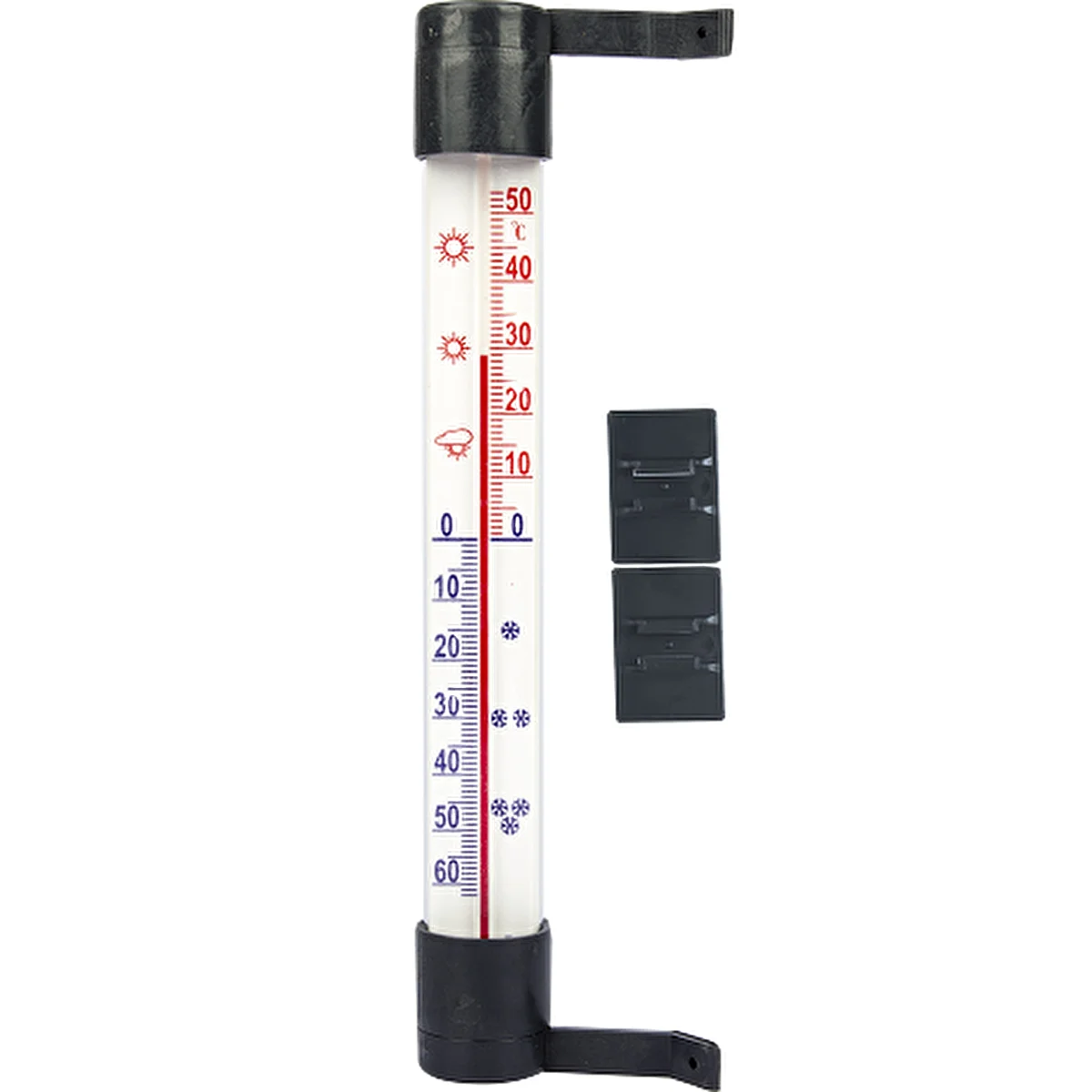 Antracit utomhustermometer (-60°C till +50°C) 23cm