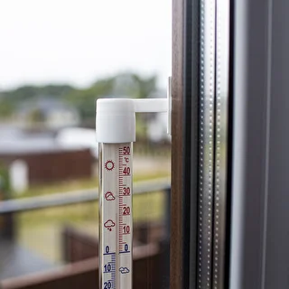 Vit utomhustermometer (-60°C till +50°C) 23cm – photo 3