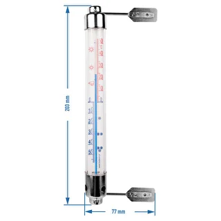 Utomhustermometer med metallram (-50°C till +50°C) 20cm – photo 2