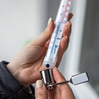 Utomhustermometer med metallram (-50°C till +50°C) 20cm – photo 4