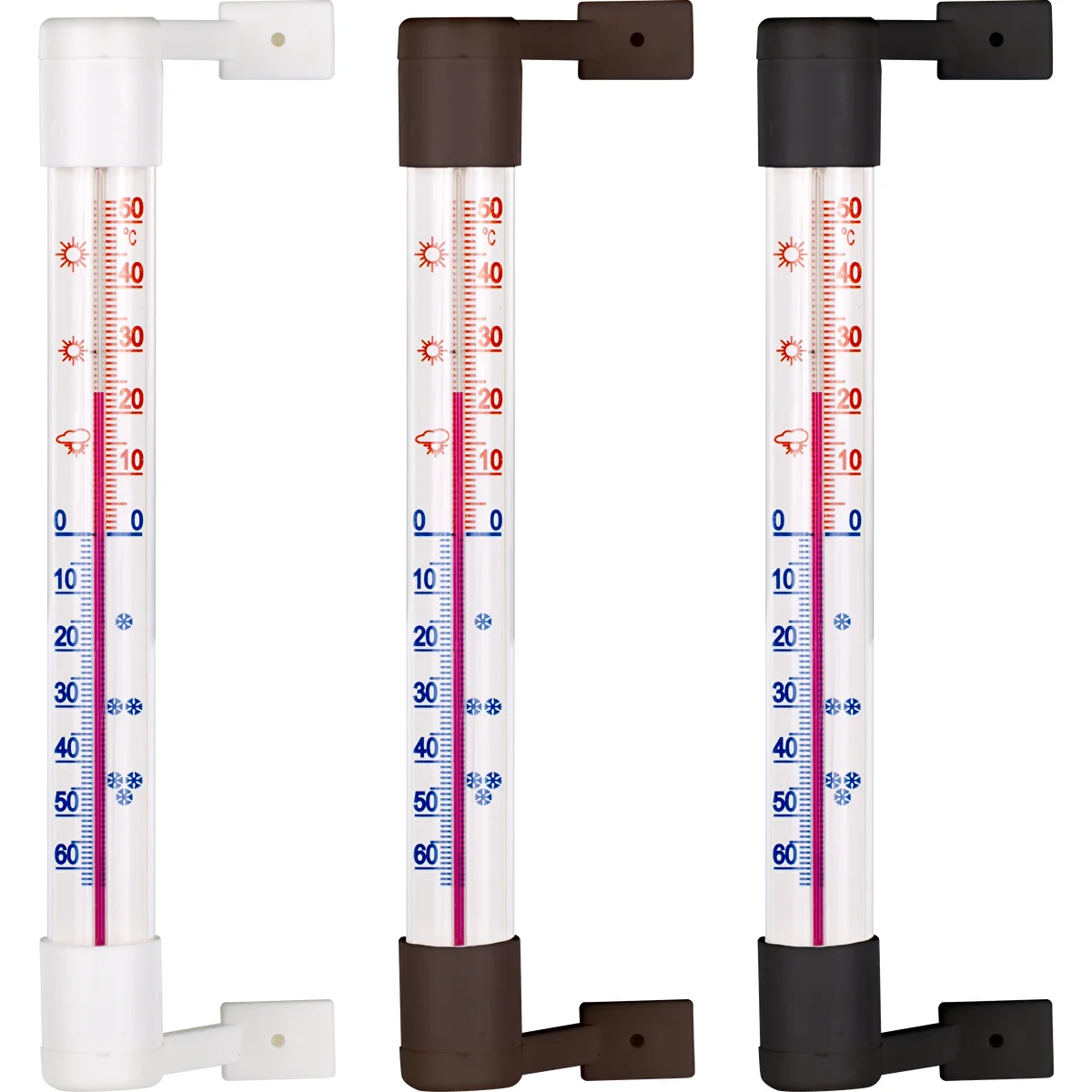 Utomhustermometer - set om 15 st. mix