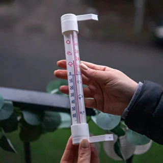 Vit utomhustermometer (-50°C till +50°C) 18cm – photo 4