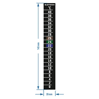 Flytande kristalltermometer (0°C till +40°C) 15cm – photo 2