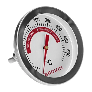 Grill- och BBQ-termometer, från 50 till +500°C, bimetallisk, 5,3cm
