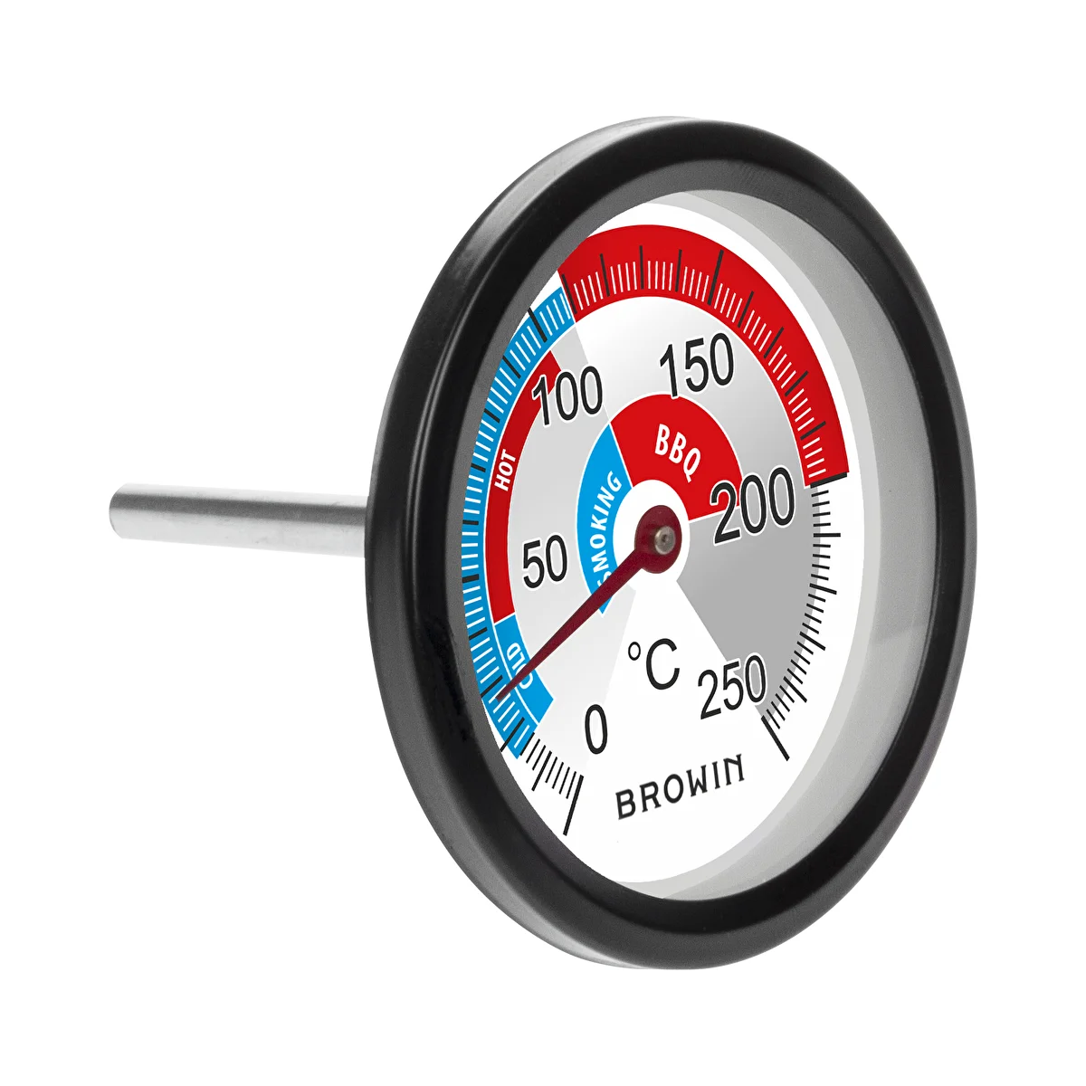 Termometer för rökugn och BBQ (0°C till +250°C) 5,7cm