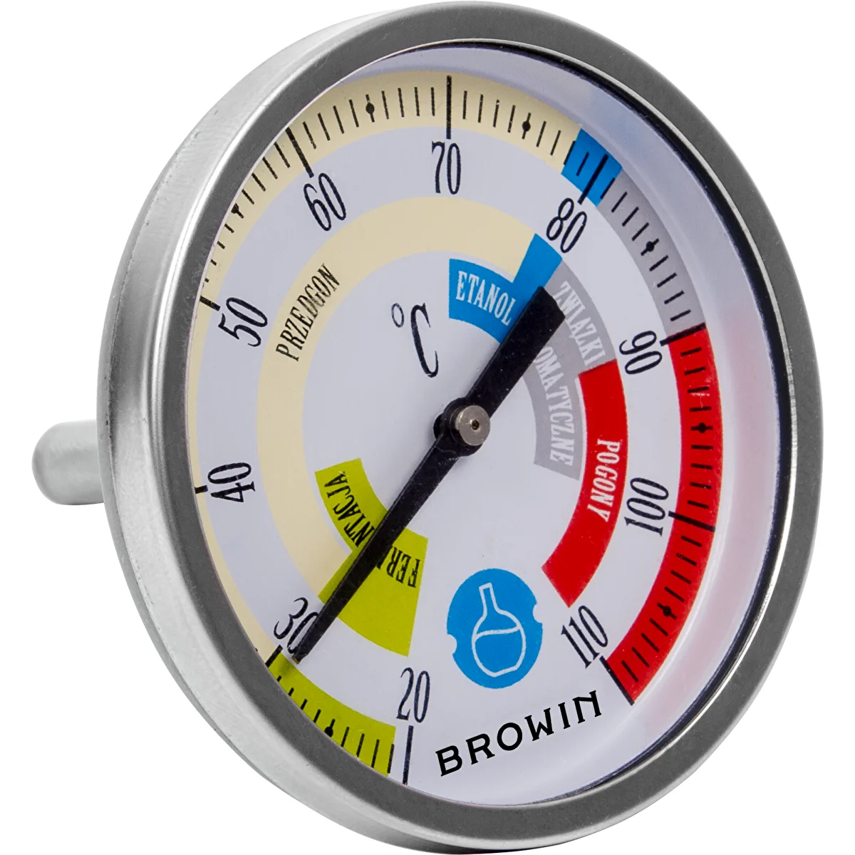 Termometer för destillation (+20°C till +110°C) 5,5cm