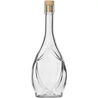 Dekorativ flaska ICONA 500 ml, med svampformad korkpropp, 1 st.