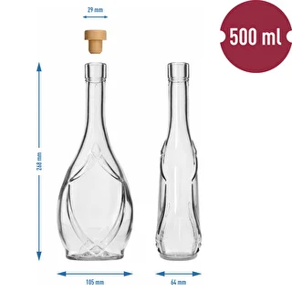 Dekorativ flaska ICONA 500 ml, med svampformad korkpropp, 1 st. – photo 5