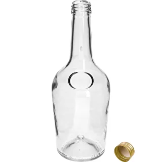 Flaska GLORIA 0,5 l med guldfärgad skruvkapsyl 28 mm, 1 st. – photo 2