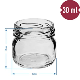 Twist-off burk 30 ml med färgat lock fi 43 - 10 st. – photo 4