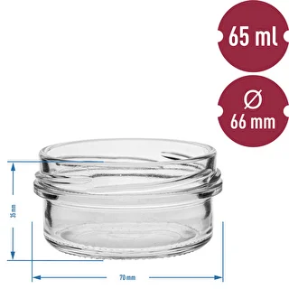 Burk TO 65 ml med färgglatt lock fi66 - 6 st. – photo 6