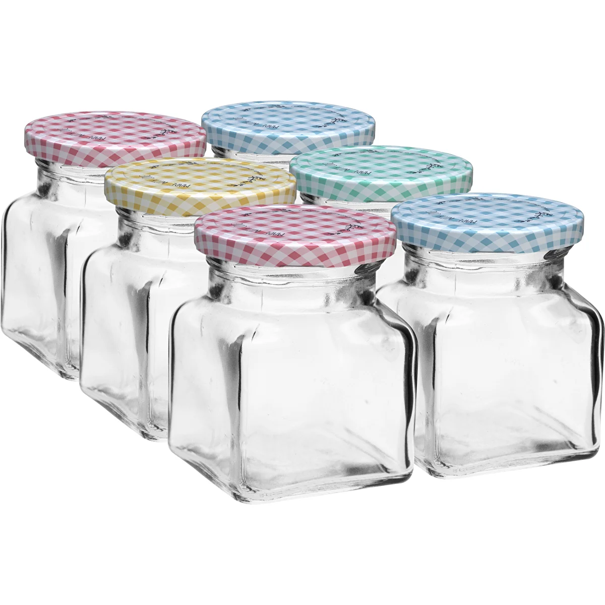 Burk TO 120 ml Fyrkantig fi 53 lock - 6 st.