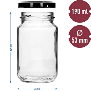 Burk TO 190ml med färgglatt lock fi 53 - 8 st. – photo 8
