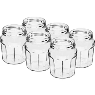 Syltburk 230ml med svart lock fi63/4 - 6st – photo 4