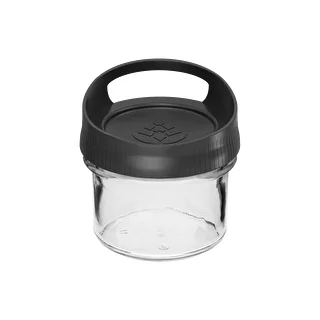 Glasbehållare 235 ml, med lock för upphängning