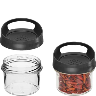 Glasbehållare 235 ml, med lock för upphängning – photo 2