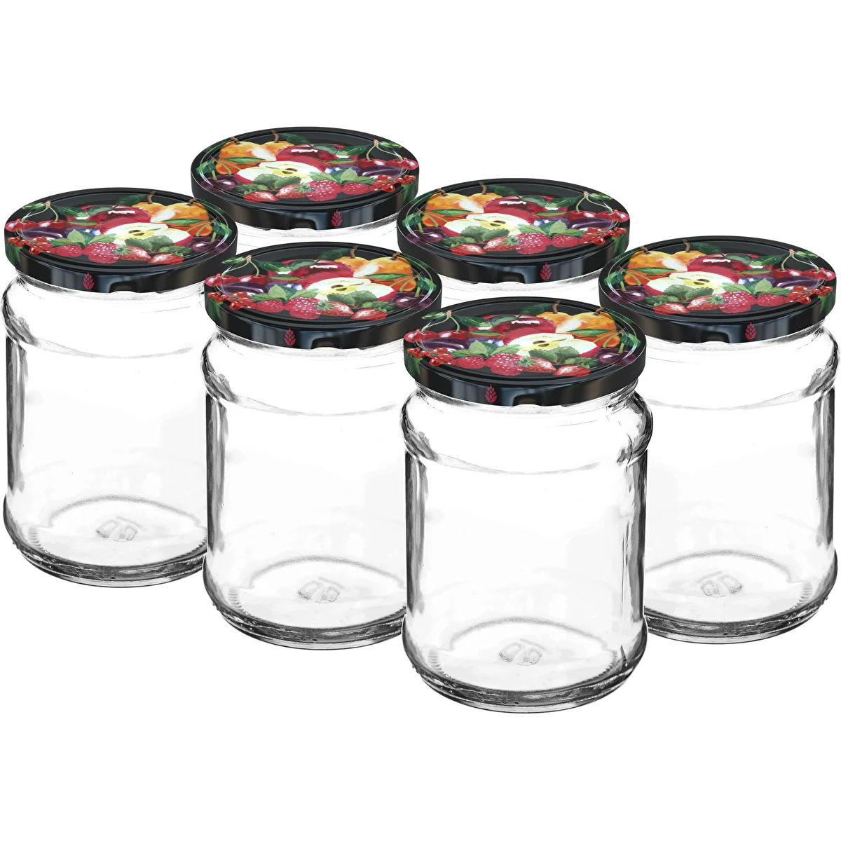 Burk TO Kvart 250 ml med lock fi 66 - 6 st