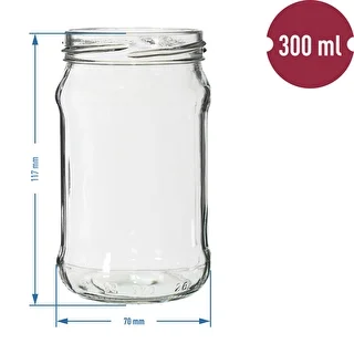 Burkar 300 ml med färgglatt lock fi 66 - 6 st. – photo 2