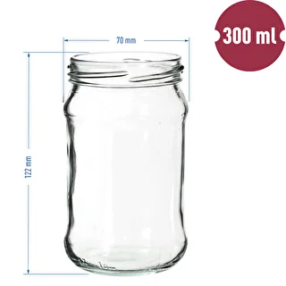 Burk TO 300 ml med guldfärgat lock fi 66 - 6 st. – photo 6