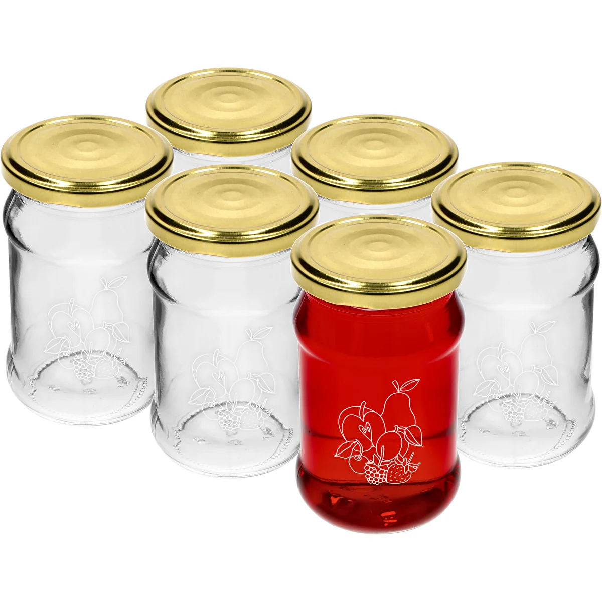 TO-burk 300ml med tryck - mix av frukter och lock fi66/4 - 6 st.