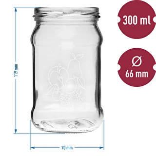 TO-burk 300ml med tryck - mix av frukter och lock fi66/4 - 6 st. – photo 6