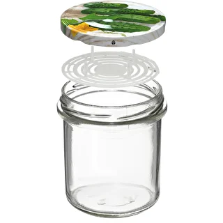 Burk 350 ml med lock och press - 6 st. – photo 2