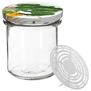 Burk 350 ml med lock och press - 6 st. – photo 4