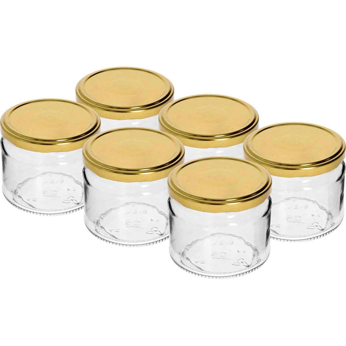 Låg burk 330ml - med guldlock fi 82/6, 6st.