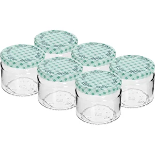 Låg burk 330ml - med färgglatt lock fi 82/6, 6st.