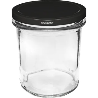 Rak burk 350ml med svart lock fi82 - 6st. – photo 2