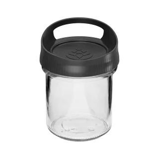 Glasbehållare 350 ml, med lock för upphängning