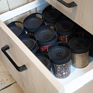 Glasbehållare 350 ml, med lock för upphängning – photo 8